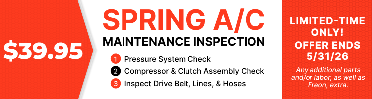 Spring A/C Maintenance Inspection banner