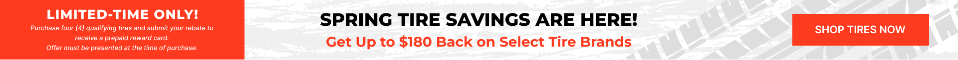 Spring Tire Savings banner