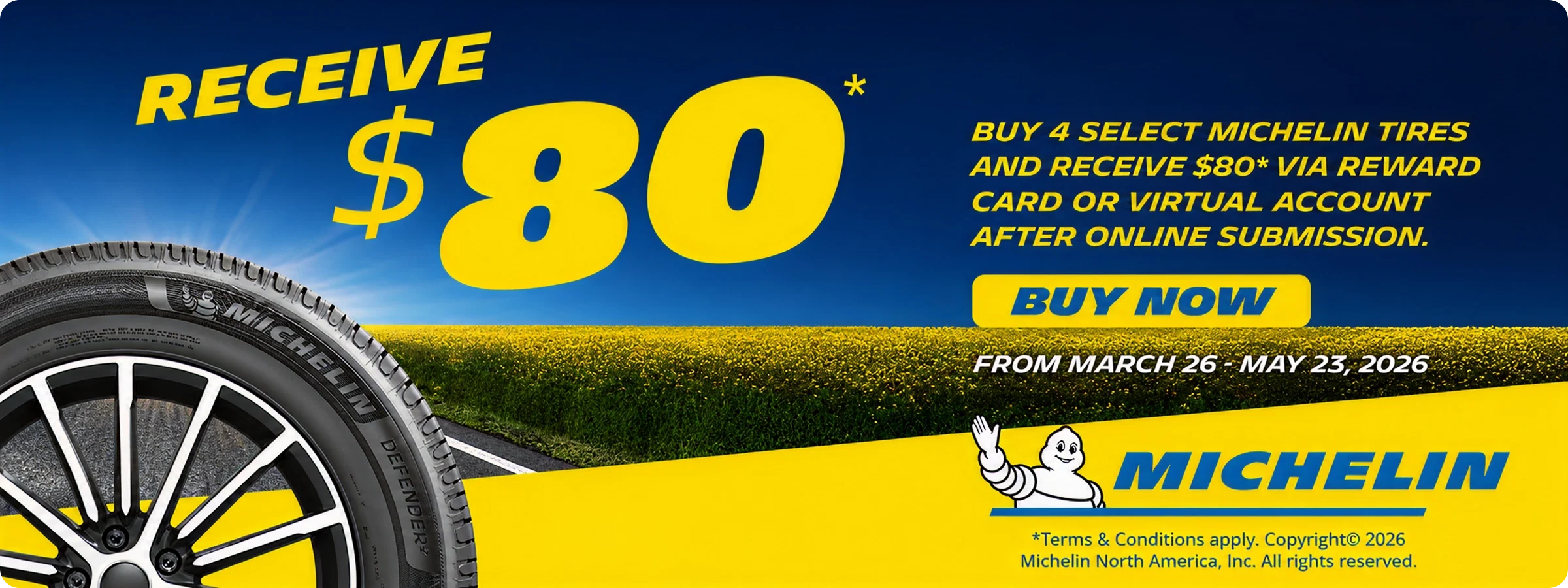 $80 OFF Promotion Banner