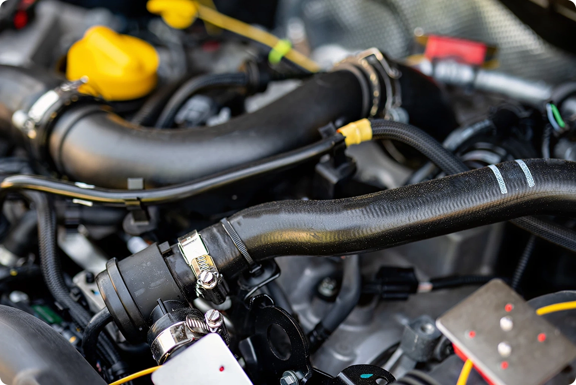 Belts and Hoses Repair in process