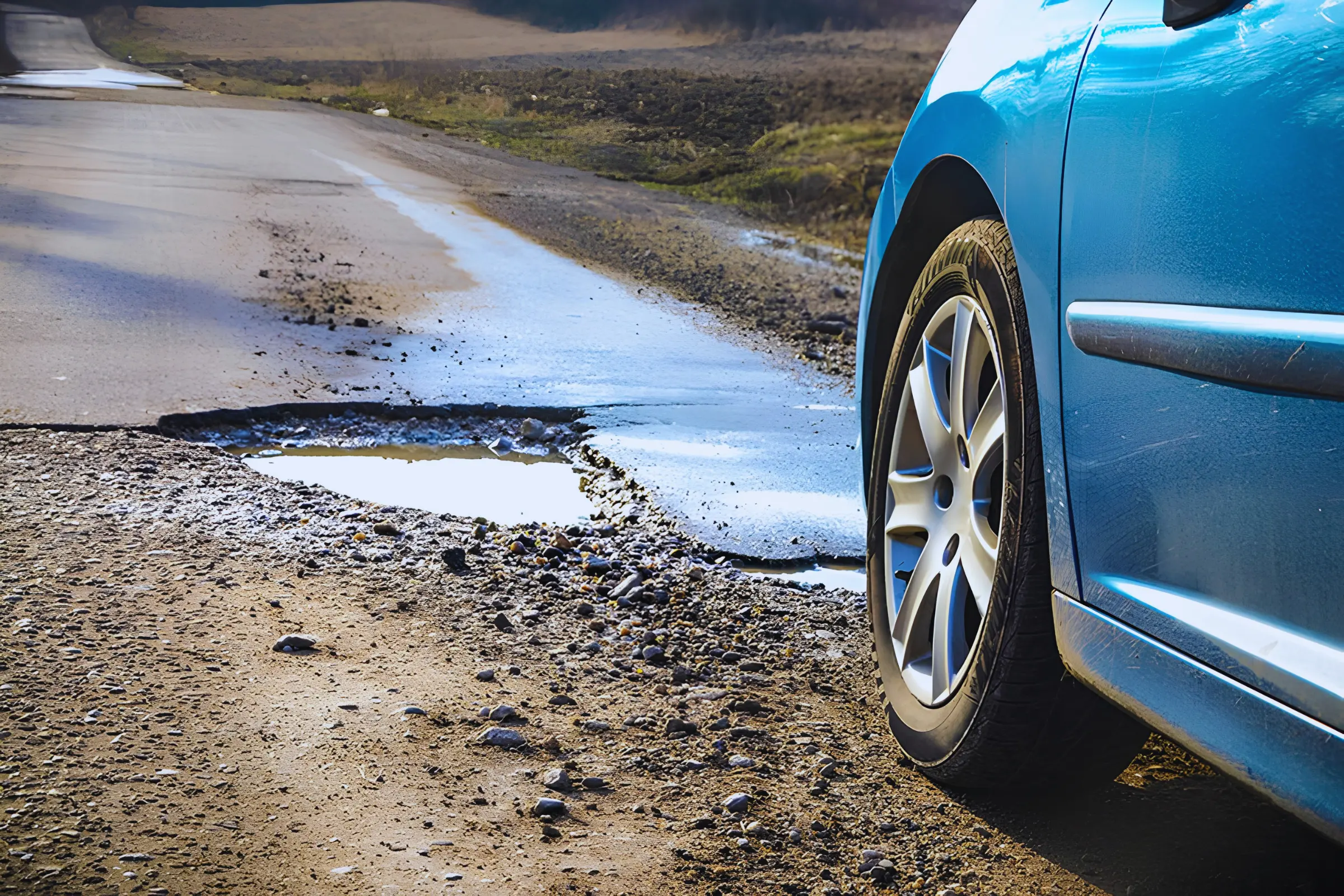 Wheel alignment check after pothole in Minnesota