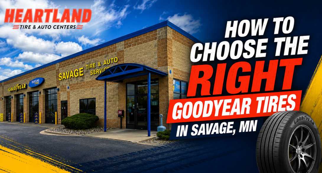 Goodyear Tires in Savage MN installed at Heartland Tire and Auto Center