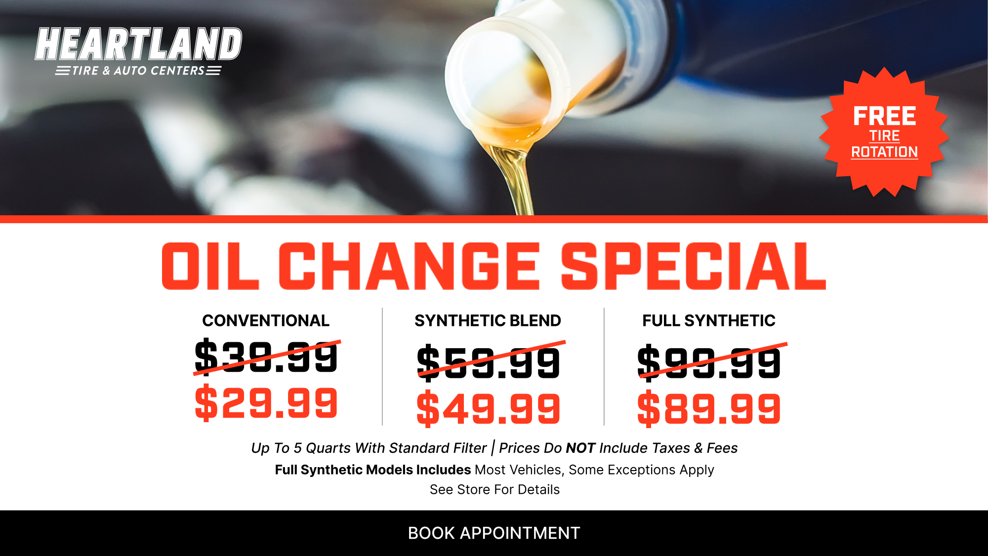 Technician performing an oil change during oil change specials in Minnesota