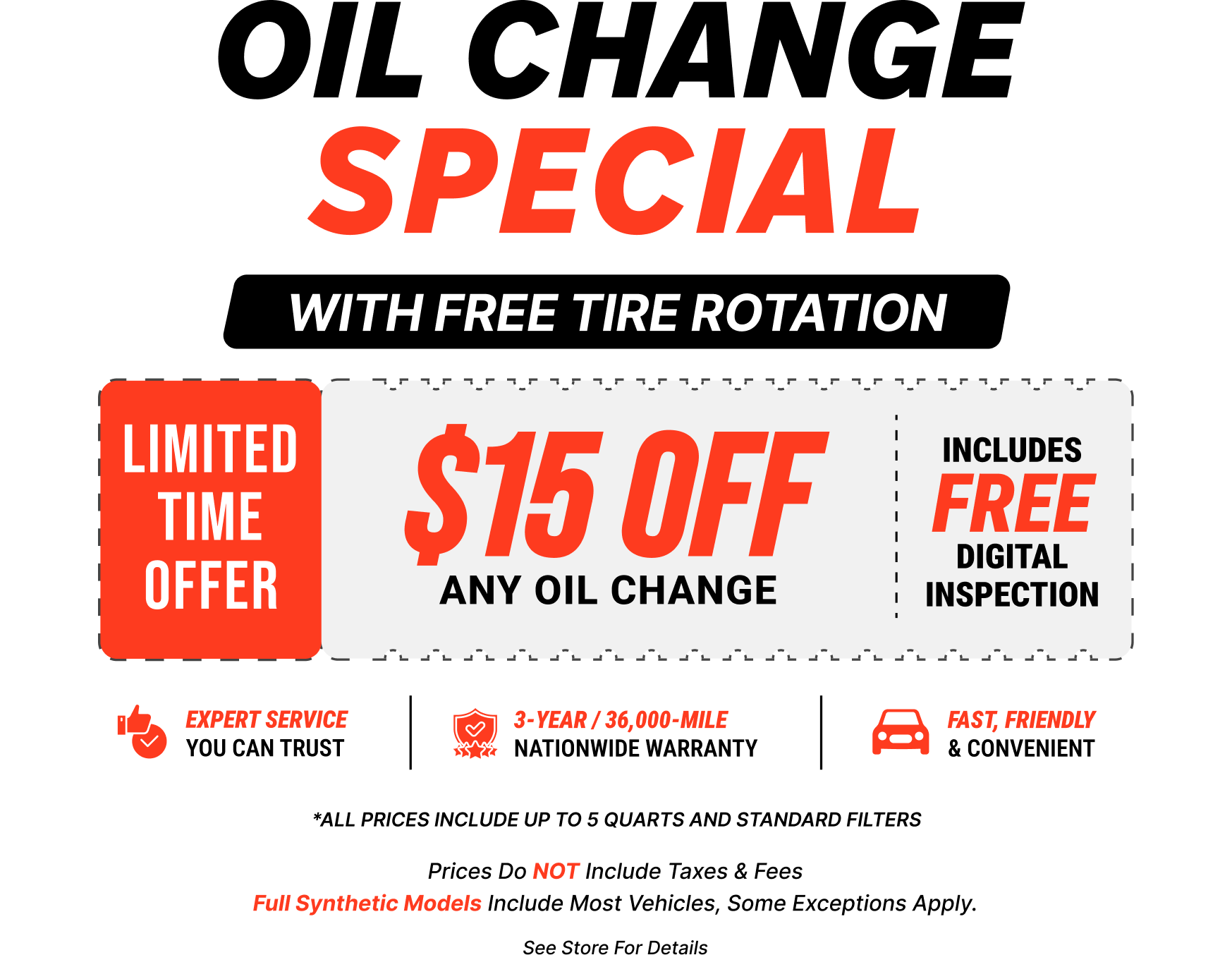 Oil Change With Free Tire Rotation