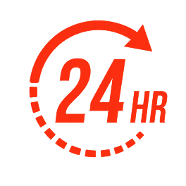 24-hour roadside assistance icon
